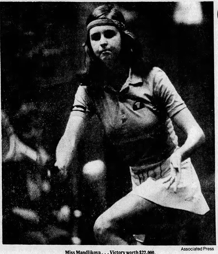 Hana Mandlikova wins 1981 AVON CHAMPIONSIPS OF HOUSTON