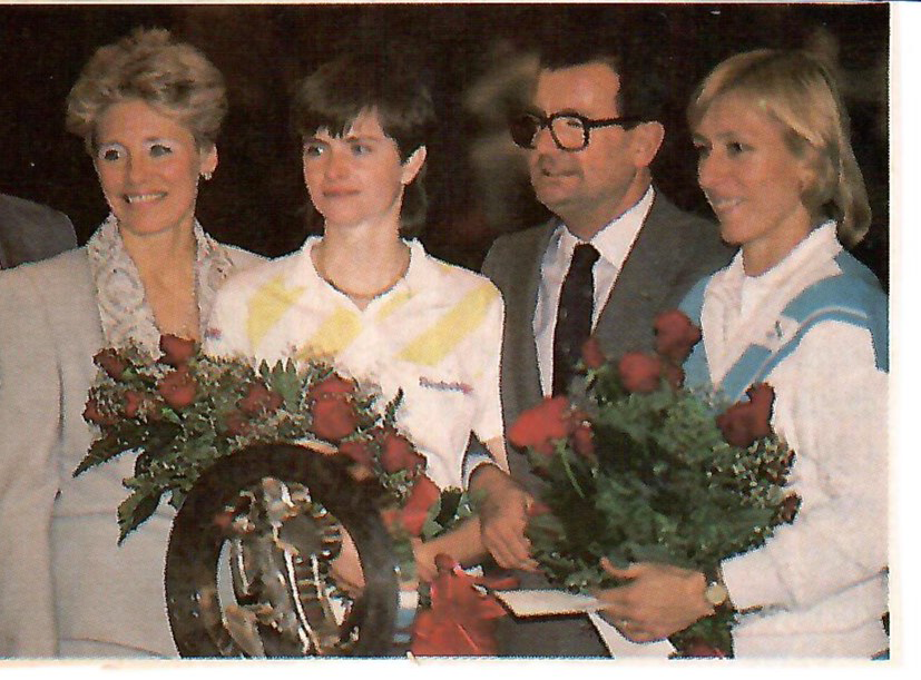 Ceremony Navratilova Mandlikova 1986 Virginia Slims Championships