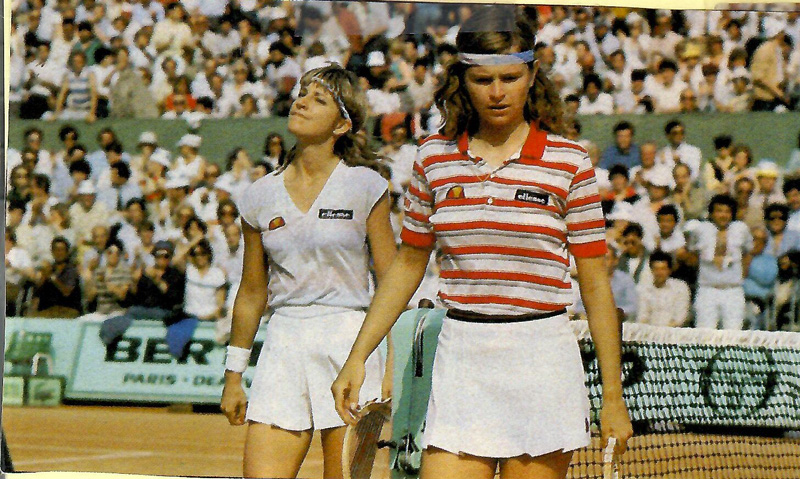 Chris Evert Hana Mandlikova 1983 Roland Garros