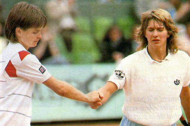Chris Evert Hana Mandlikova 1983 Roland Garros