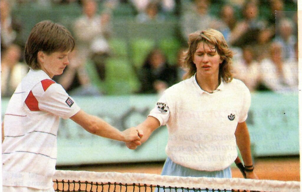 Mandlikova Graf 1986 Roland Garros