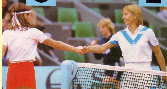 Navratilova Mandlikova at 1984 Roland Garros 