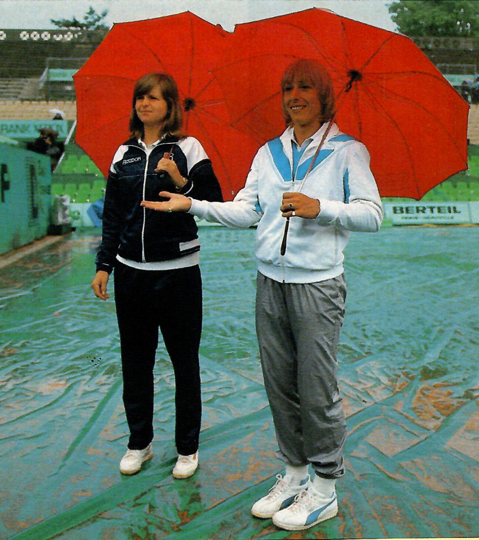 Navratilova Mandlikova at 1984 Roland Garros 