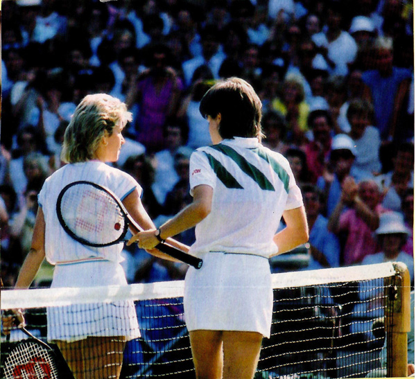 Evert Mandlikova in 1986 Wimbledon