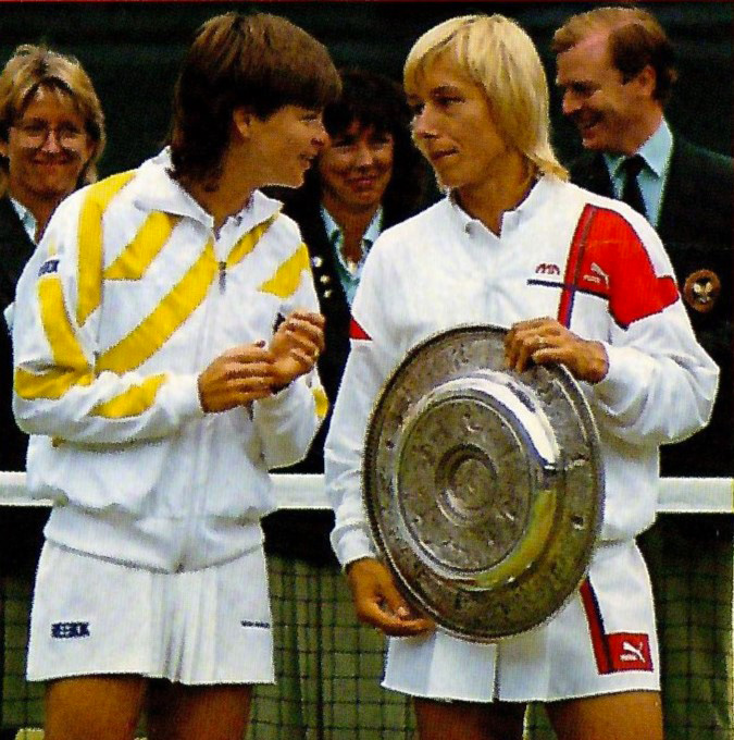 Navratilova Mandlikova in 1986 Wimbledon