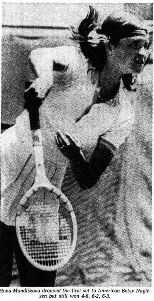 Hana Mandlikova 1980 South Australian Open Adelaide