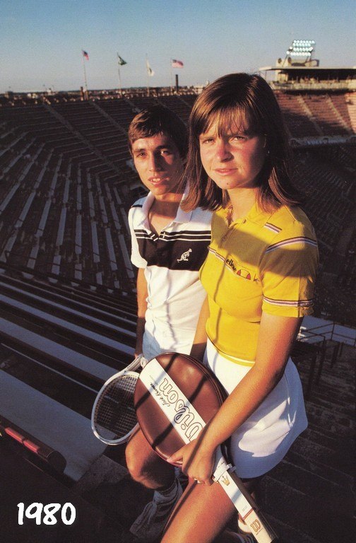Hana Mandlikova and Ivan Lendl, 1980, Flushing Meadows