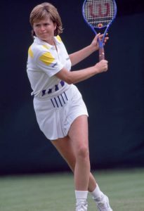 LONDON, ENGLAND - 1990: Hana Mandlikova of Czechoslovakia in action during the Wimbledon Lawn Tennis Championships at the All England Lawn Tennis and Croquet Club, circa June, 1990 in London, England. (Photo by Professional Sport/Popperfoto via Getty Images/Getty Images)